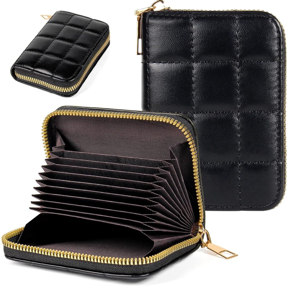 9412 Credit Card Wallet RFID Card Case Wallet Zipper Card Cases Holder